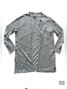 PURE collection linen cardigan- crunchy mom